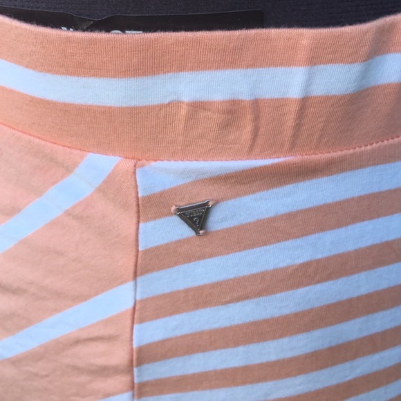 Guess Maxi Skirt Chevron & Stripe Peach - Picture 2 of 4